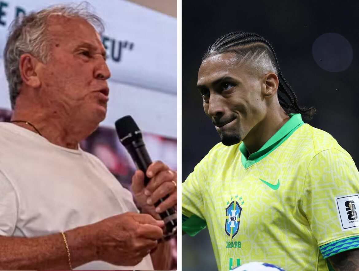 Zico responde a Raphinha sobre a Copa do Mundo: 'Sempre estão reclamando'