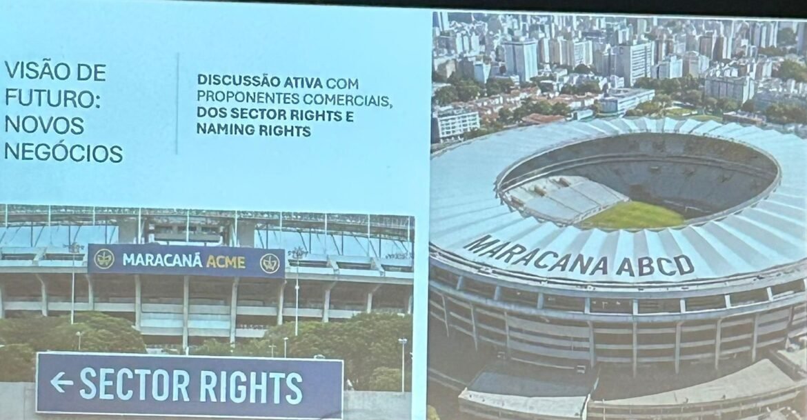 Flamengo avança e mira um recorde com a venda dos direitos de nome do Maracanã.