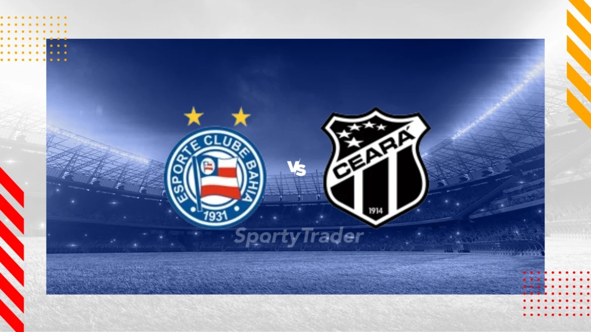 Previsão Bahia x Ceará SC na Copa do Nordeste em 20/08/2025