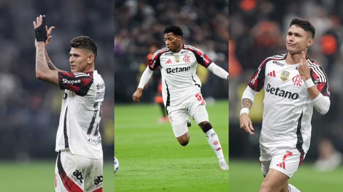 Carrascal, Plata ou Luiz Araújo? A disputa pelo ataque do Flamengo se intensifica entre os três jogadores.