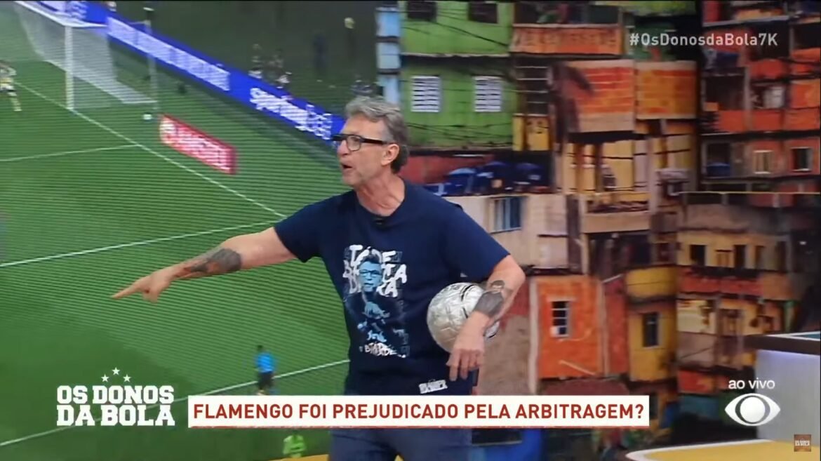 Neto critica os erros de arbitragem que prejudicaram o Flamengo.