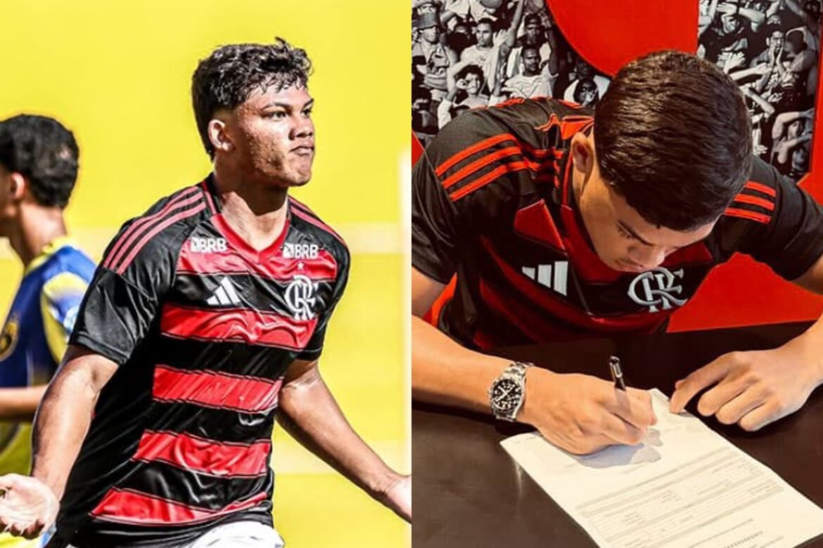 Talento do Flamengo firma seu primeiro contrato profissional com cláusula de rescisão elevada.