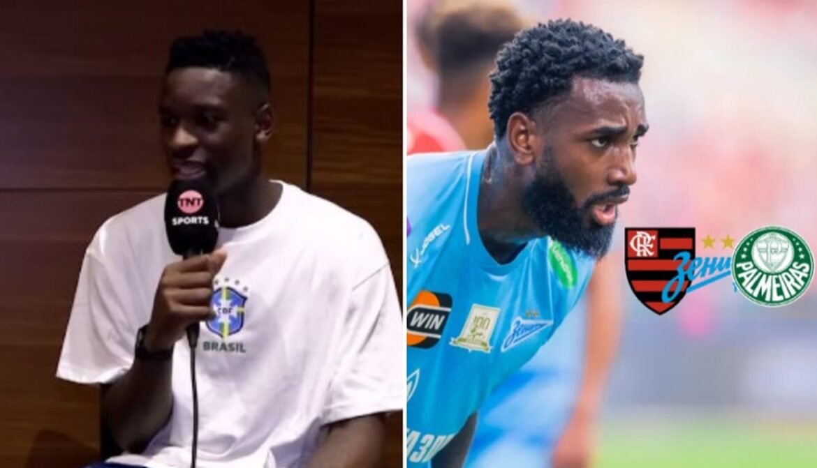 Gerson no Palmeiras? Luiz Henrique menciona Flamengo e sua recuperação no Zenit.
