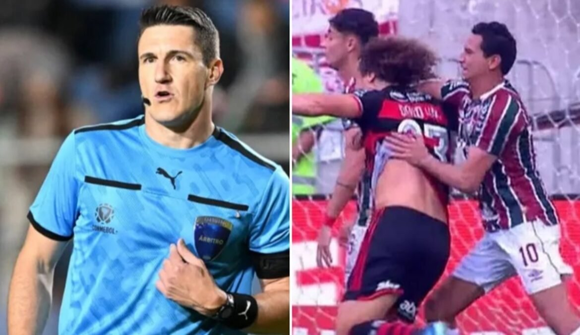 Árbitro de Sport x Flamengo desconsidera pênalti evidente em favor do time carioca.