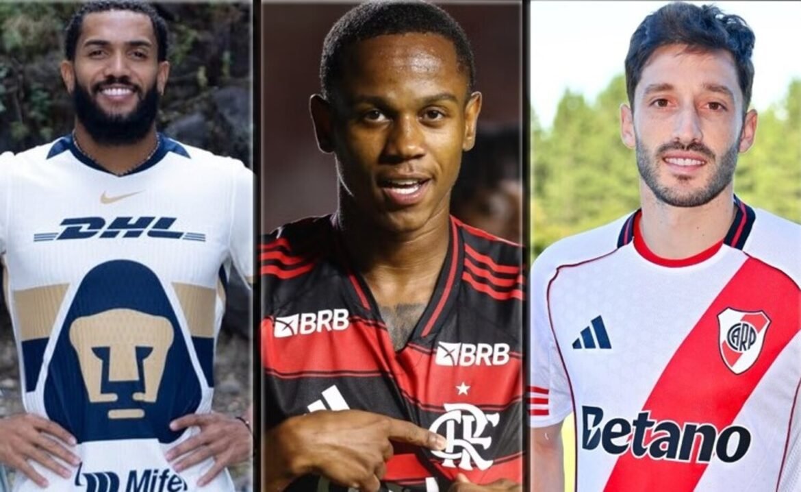 Três transferências aproximam o Flamengo de atingir 50% da meta de vendas para 2026.