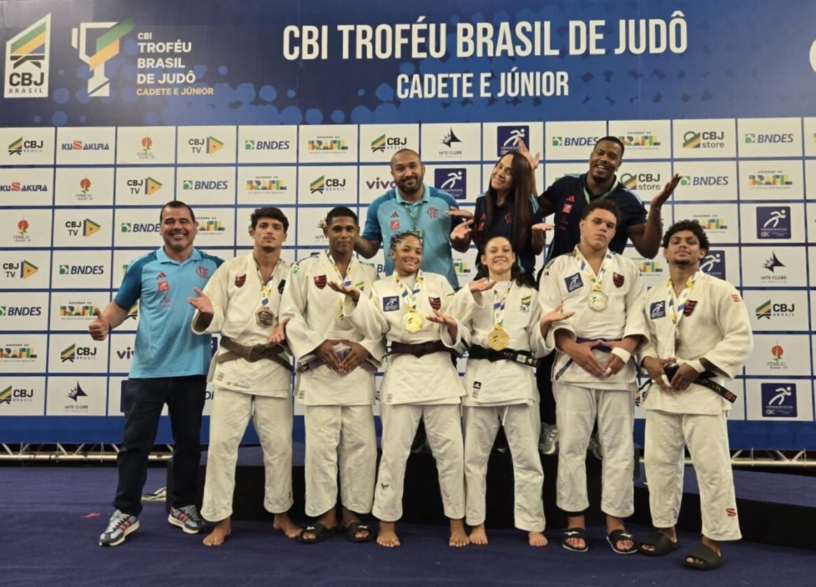 Flamengo brilha no Troféu Brasil Cadete e Júnior de Judô com 2 medalhas de ouro e 7 pódios conquistados.
