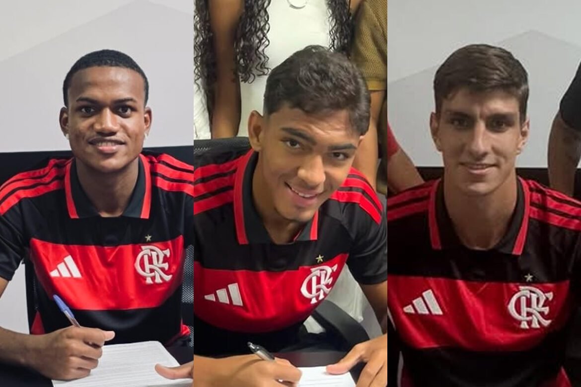 Reforços na base: informações sobre os contratos do novo trio do Flamengo Sub-20