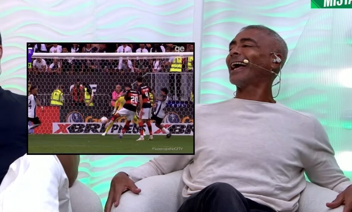 Romário se exalta ao comentar gol perdido por Paquetá no Flamengo.