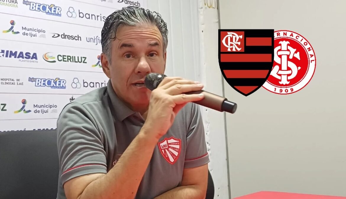 Treinador do São Luiz deseja que o Flamengo perca para o Internacional.