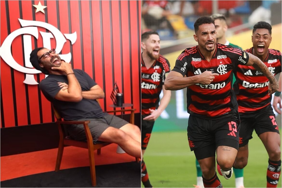 Ator da Globo admite que inventou uma história e usou seu talento para atuar na entrada no Peru para acompanhar a conquista do Flamengo.