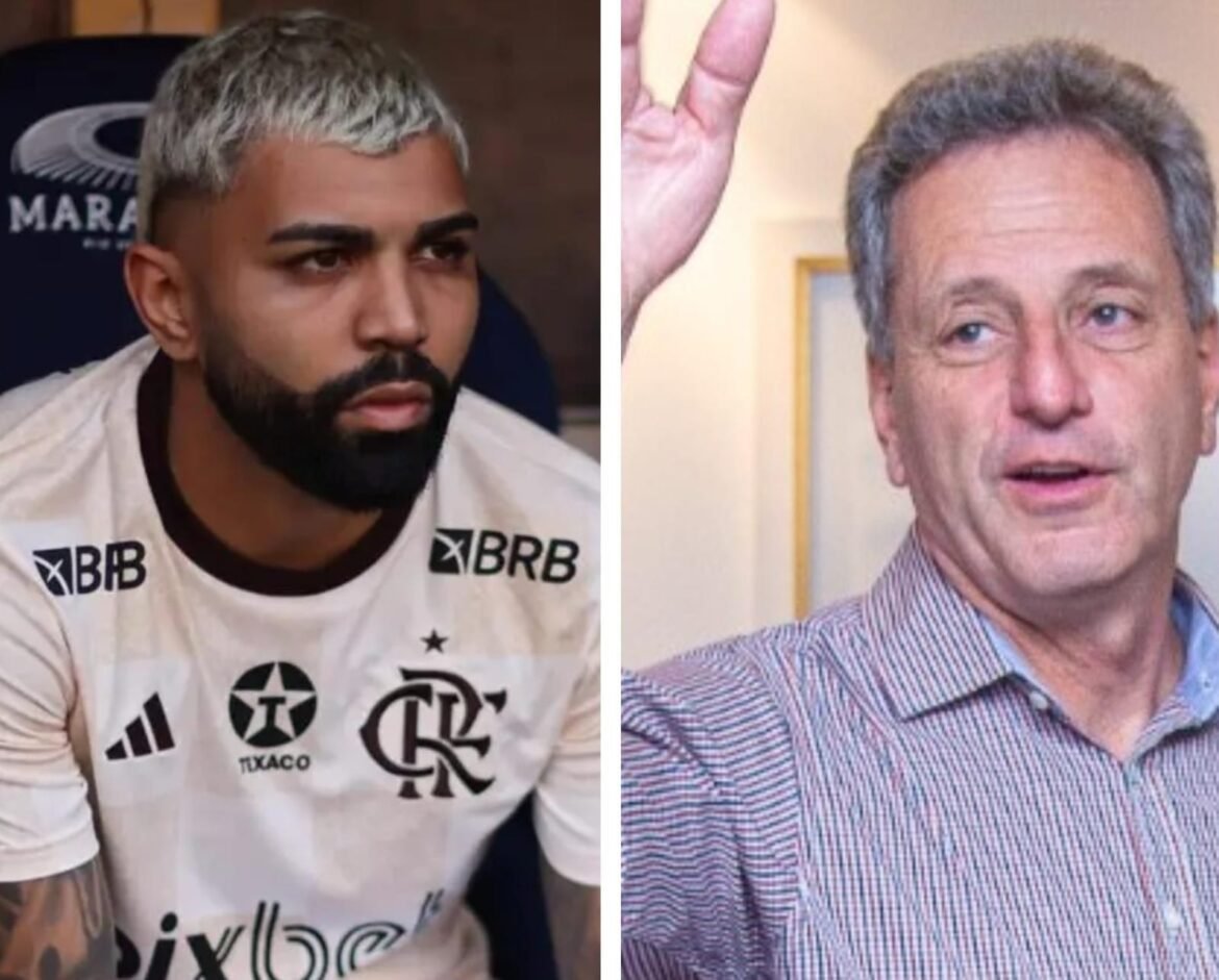 Conflito contínuo: nova mensagem do pai de Gabigol aponta Landim como responsável pela saída do jogador.