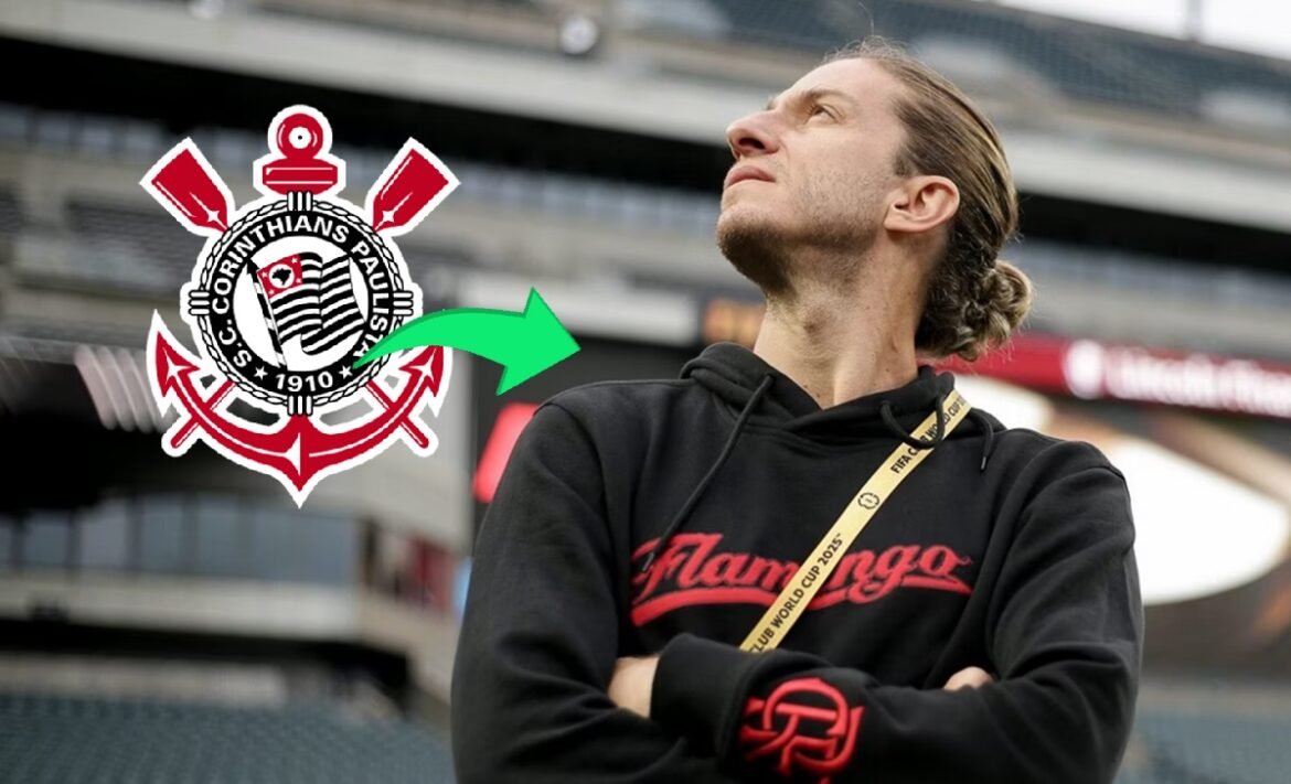 Corinthians estabelece prazo para tentar a contratação de Filipe Luís, ex-jogador do Flamengo.