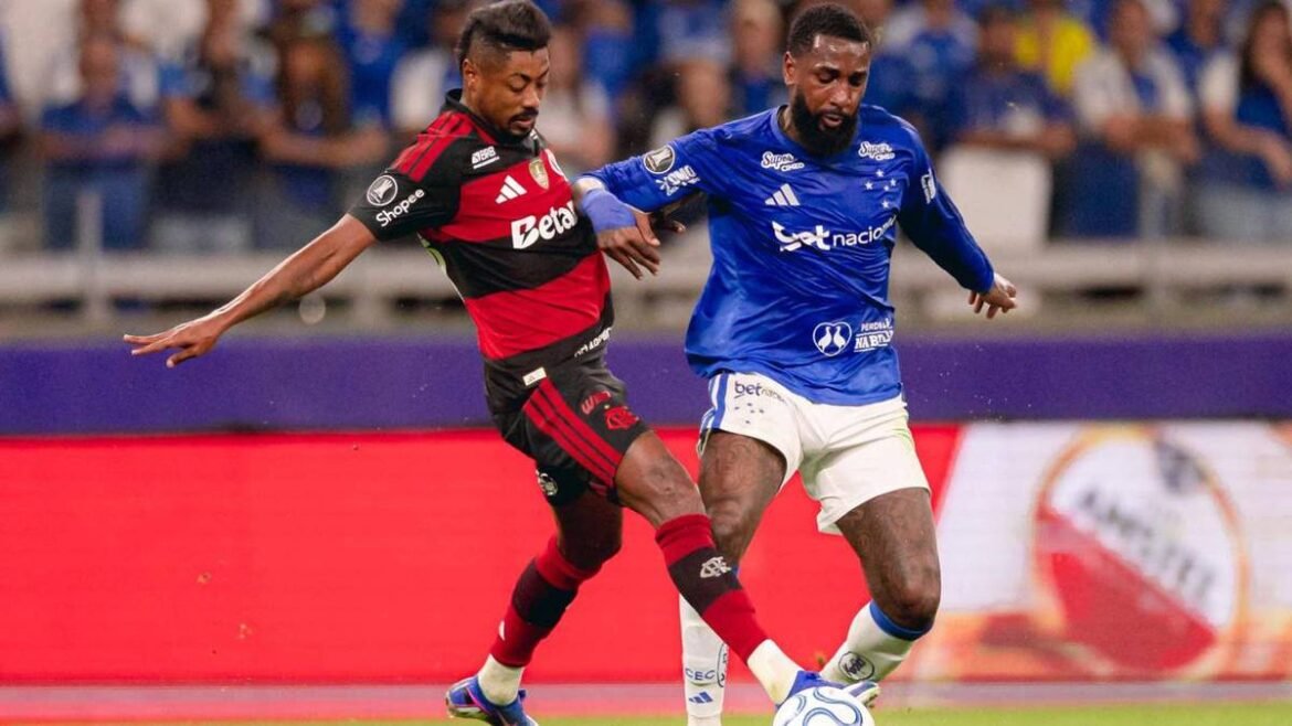 Flamengo reivindica R$ 42 milhões de Gerson na Justiça antes da partida contra o Cruzeiro.