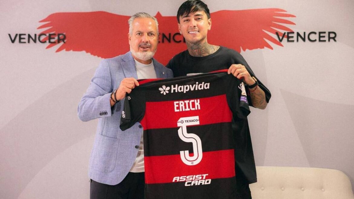 Flamengo prorroga contrato de Erick Pulgar até 2029 e aumenta multa rescisória